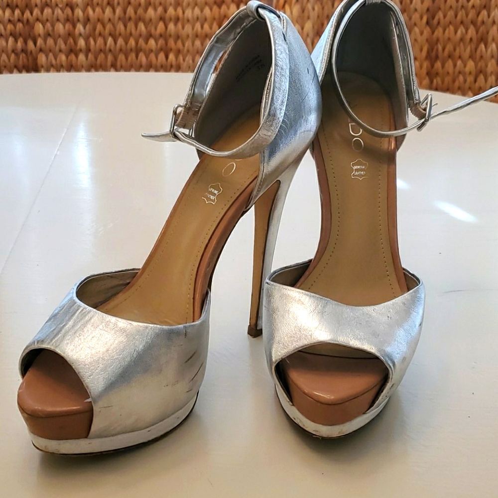 Platform silver aldo platforms
